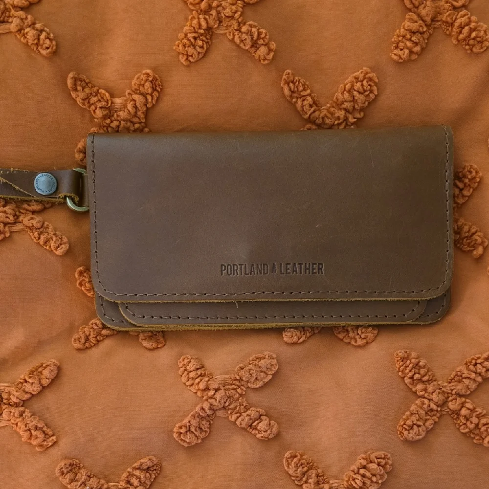 Portland Leather Rich Brown Wallet - Picture 1 of 6